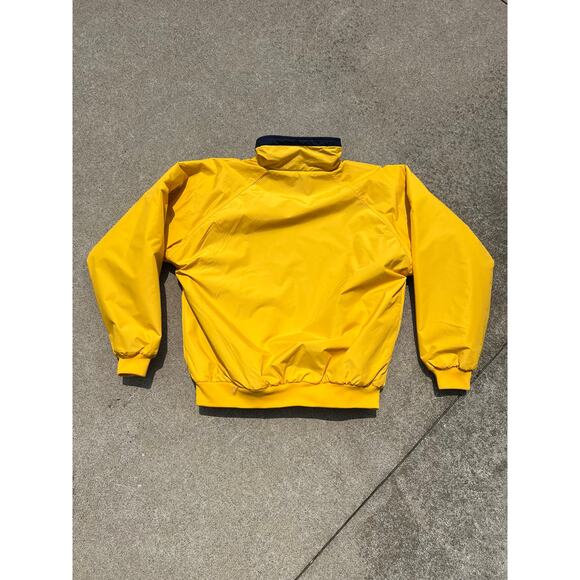 Y2K LA Loving Yellow Fleece Lined Full Zip Collared Jacket  – Size XL - Picture 3 of 7